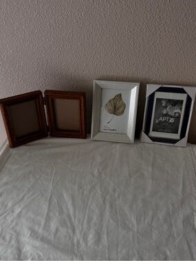 Apt. 9 Navy and White Photo Frame with Contrasting Trim